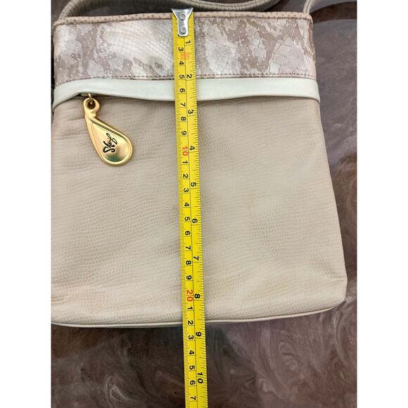 Accents by Sharif Vintage Crossbody Leather Purse Flower - Picture 12 of 16